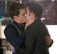 John Barrowman and Gareth David-Lloyd in TORCHWOOD - Series 2 - "To the Last Man" | ©2008 BBC John Barrowman and Gareth David-Lloyd in TORCHWOOD - Series 2 - "To the Last Man" | ©2008 BBC