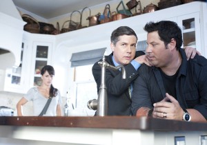 Constance Zimmer, Chris Parnell and Greg Grunberg in LOVE BITES - "Stand and Deliver" | ©2011 NBC/Trae Patton