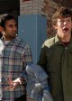 Aziz Ansari and Jesse Eisenberg in 30 MINUTES OR LESS | ©2011 Sony Pictures