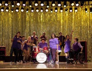 Riley and the New Directions sing on GLEE - Season 3 - "The Purple Piano Project" | ©2011 Fox/Adam Rose