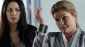 Joanne Kelly and Kate Mulgrew in WAREHOUSE 13 - Season 3 - "The 40th Floor" | ©2011 Syfy