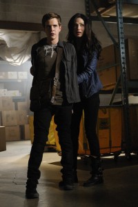 Ashton Doudelet and Joanne Kelly in WAREHOUSE 13 - Season 3 - "Shadows" | ©2011 Syfy/Steve Wilkie