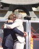 Mickey Rourke hugs Eric Roberts at the Mickey Rourke Hand & Footprint Ceremony | ©2011 Sue Schneider
