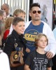 Adrian Pasdar, wife Natalie Maines and family at the World Premiere of REAL STEEL | ©2011 Sue Schneider