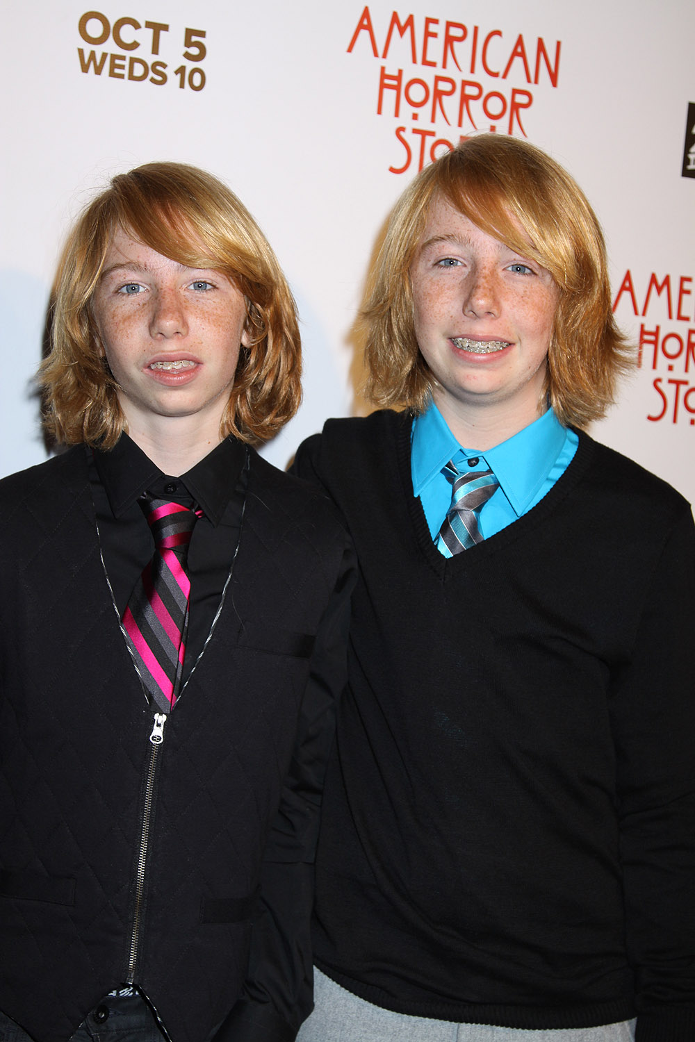 Kai and Bodhi Schulz at the Premiere Screening of FX's AMERICAN HORROR