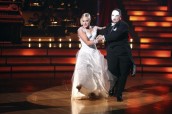 Lacey Schwimmer and Chaz Bono perform on DANCING WITH THE STARS - Season 13 - Week 6 - "Broadway Night" | ©2011 ABC/Adam Taylor