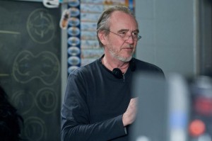 Director Wes Craven on the set of MY SOUL TO TAKE | ©2010 Universal Studios