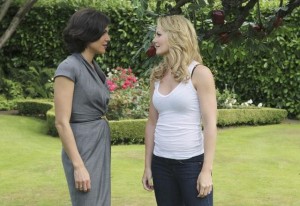 Lana Parrilla and Jennifer Morrison in ONCE UPON A TIME - "The Thing You Love Most" | ©2011 ABC/Jack Rowand