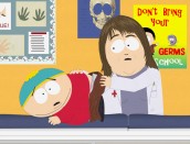 Cartman and the school nurse in SOUTH PARK - Season 15 - "Ass Burgers" | ©2011 Comedy Central
