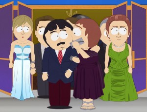 Randy and Sharon in SOUTH PARK - Season 15 - "Broadway Bro Down" |  ©2011 Comedy Central