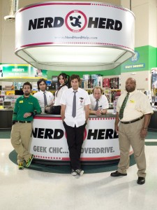 Joshua Gomez, VIk Sahay, Julia Ling, Zachary Levi, Scott Krinsky and Mark Christopher Lawrence in CHUCK | ©NBC/Mitchell Haaseth