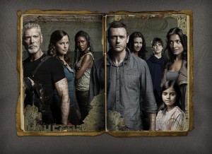 Stephen Lang, Allison Miller, Christine Adams, Jason O'Mara, Naomi Scott, Landon Liboiron, Shelley Conn and Alana Mansour in TERRA NOVA - Season 1 | ©2011 Fox/Michael Lavine