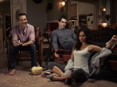Sam Huntington, Sam Witwer and Meaghan Rath in BEING HUMAN - Season 2 | ©2012 Syfy/Jeff Riedel