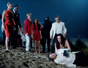 Emily VanCamp, Jamal Duff, Gabriel Mann, Ashley Madekwe, Henry Czerny, Madeleine Stowe, Ashton Holmes in REVENGE - Season 1 - "Chaos" | ©2012 ABC/Colleen Hayes