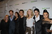 Julie Plec, Matt Davis, Nina Dobrev, Paul Wesley, Candice Accola, Ian Somerhalder, and Kat Graham at The PaleyFest 2012 for Media Honors VAMPIRE DIARIES | ©2012 Sue Schneider