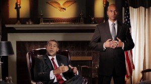 Jordan Peele doing Barack Obama and Keegan Michael Key in KEY AND PEELE - Season 1 | ©2012 Comedy Central