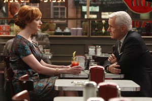 John Slattery and Christina Hendricks in MAD MEN - Season 4 | ©2010 AMC