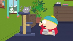 Cartman and his kitty cat in SOUTH PARK - Season 16 - "Faith Hilling" | ©2012 Comedy Central