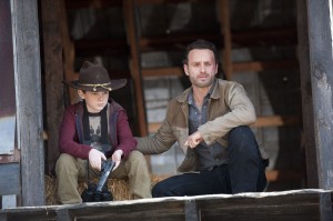 Chandler Riggs and Andrew Lincoln in THE WALKING DEAD - Season 2 | ©2012 AMC/Gene Page