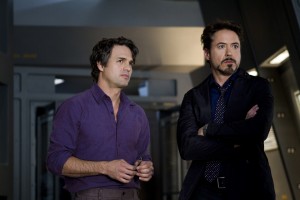 aMark Ruffalo and Robert Downey Jr. in THE AVENGERS | ©2012 Marvel/Zade Rosenthalobert Downey Jr. in THE AVENGERS | ©2012 Marvel