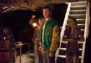 Fran Kranz, Chris Hemsworth and Anna Hutchison in THE CABIN IN THE WOODS | ©2012 Lionsgate
