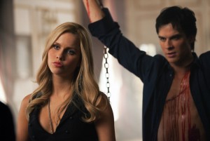Claire Holt and Ian Somerhalder in THE VAMPIRE DIARIES - Season 3 - "The Murder of One" | ©2012 The CW/Bob Mahoney