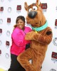 Cleo King and Scooby Doo at the TELEVISION: OUT OF THE BOX exhibit celebrates Warner Bros. Television Group | ©2012 Sue Schneider