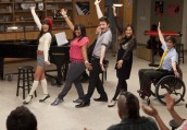 Lea Michele, Amber Riley, Chris Colfer, Jenna Ushkowitz and Kevin McHale in GLEE - Season 3 finale - "Goodbye" |©2012 Fox/Adam Rose