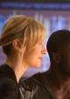 Beth Riesgraf and Aldis Hodge in LEVERAGE - Season 5 - "The (Very) Big Bird Job" | ©2012 TNT/Erik Heinila