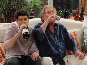 Johnathan McClain and George Segal in RETIRED AT 35 | ©2012 TV Land