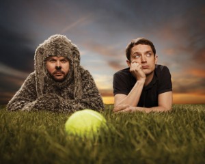 Jason Gann and Elijah Wood in WILFRED - Season 2 | ©2012 FX