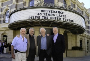 Ned Beatty, Burt Reynolds, Ronny Cox and Jon Voight at the 40th Anniversary Screening of DELIVERANCE on the Warner Bros. lot | ©2012 Warner Home Video