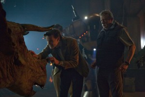 Matt Smith and Mark Williams in DOCTOR WHO - Series 7 - "Dinosaurs on a Spaceship" | ©2012 BBC America