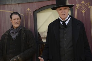 Christopher Heyerdahl and Tom Noonan in HELL ON WHEELS - Season 2 - "Purged Away With Blood" |  ©2012 AMC/Chris Large