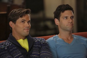 Andrew Rannells and Justin Bartha in THE NEW NORMAL - Season 1 - "Sofa's Choice" | ©2012 NBC/Jordin Althaus