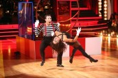 Apolo Anton Ohno and Karina Smirnoff perform during Week 9 - Semi-Finals of DANCING WITH THE STARS: ALL-STARS | ©2012 ABC/Adam Taylor