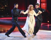 Maksim Chmerkovskiy, Kirstie Alley and Tristan MacManus in DANCING WITH THE STARS: ALL-STARS - Week 8 | ©2012 ABC/Adam Taylor