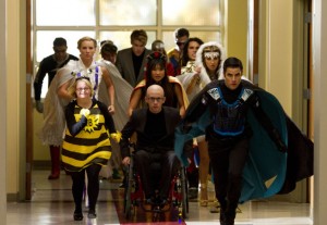 The Glee club joins the superhero club on GLEE - Season 4 - "Dynamic Duets" | ©2012 Fox/Adam Rose