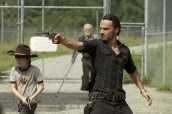 Chandler Riggs, Andrew Lincoln and Scott Wilson in THE WALKING DEAD - Season 3 - "When the Dead Come Knocking" | ©2012 AMC/Blake Tyers