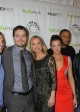 Arrow Cast and Creators: L-R Andrew Kreisberg, Greg Berlanti, Stephen Amell, Susanna Thompson, Katie Cassidy, David Ramsey, Geoff Johns, and Marc Guggenheim at the 30th Annual PaleyFest: The William S. Paley Television Festival presents a night with ARROW | ©2013 Sue Schneider