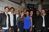 Revolution Cast and Creators: L-R: JD Pardo, Billy Burke, Eric Kripke, Tracy Spiridakos, Jon Favreau, Daniella Alonso, JJ Abrams, Giancarlo Esposito, David Lyons at the 30th Annual PaleyFest: The William S. Paley Television Festival presents a night with REVOLUTION | ©2013 Sue Schneider