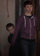 Emma (Valorie Curry) protects Joey (Kyle Catlett) in "Let Me Go" on THE FOLLOWING | (c) 2013 Fox