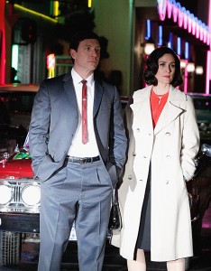 Shawn Doyle and Carrie-Anne Moss in VEGAS - Season 1 - "Past Lives" | ©2013 CBS/Sonja Flemming