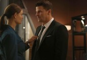 Emily Deschanel and David Boreanaz in BONES - Season 8 - "The Secret in the Siege" | ©2013 Fox/Beth Dubber