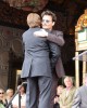 Johnny Depp hugs Jerry Bruckheimer at the Hollywood Walk of Fame | ©2013 Sue Schneider