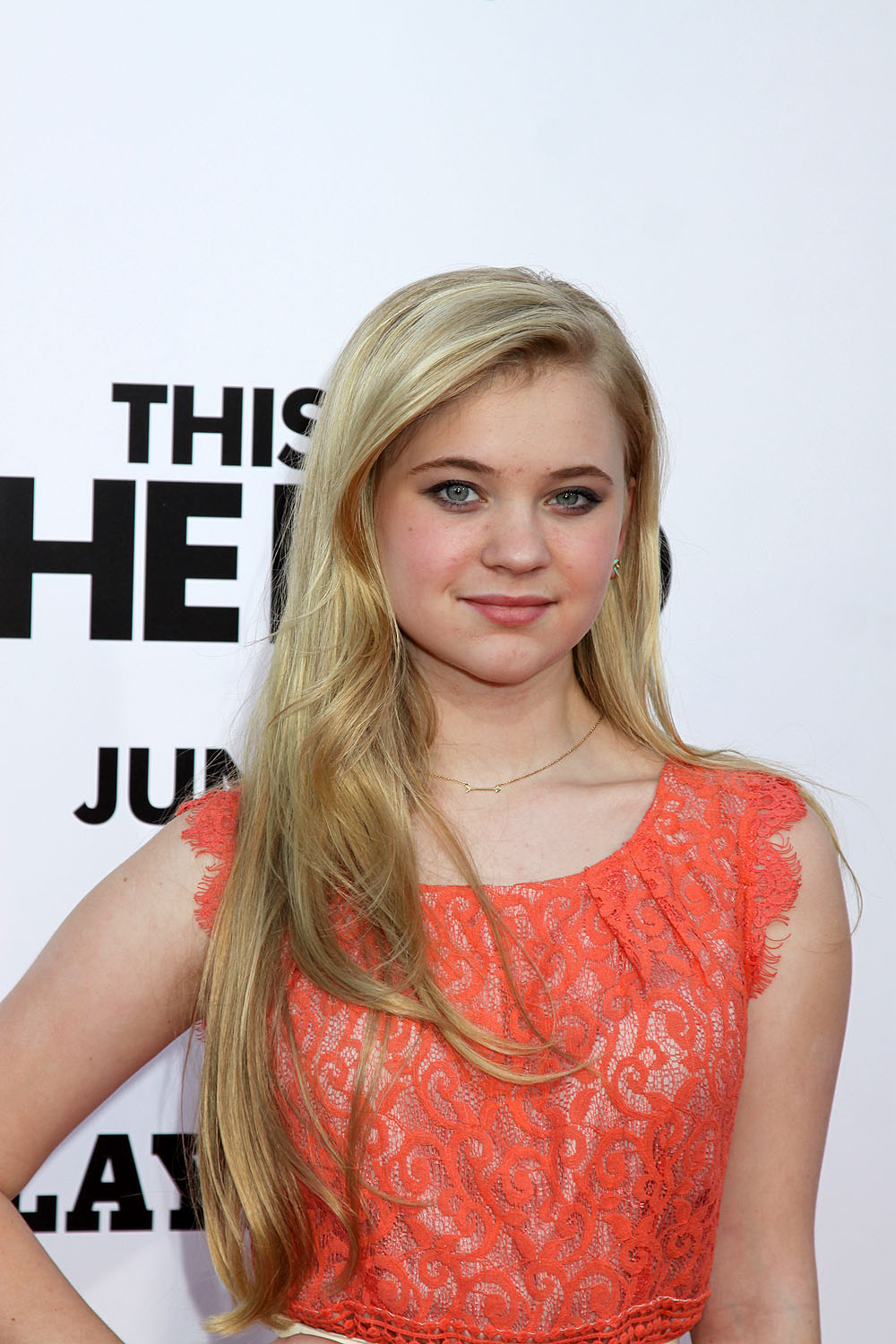 Sierra McCormick at the World Premiere of THIS IS THE END Â© 2013 Sue Schnei...