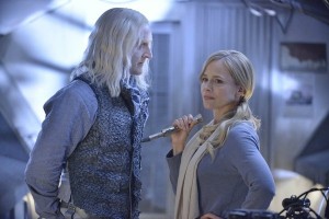 Tony Curran and Julie Benz in DEFIANCE - Season 1 - "If I Ever Leave This World Alive" | ©2013 Syfy/Ben Mark Holzberg