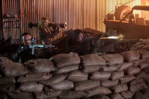 Ryan Robbins and Sarah Carter in FALLING SKIES - Season 3 - "At All Costs" | ©2013 TNT/James Dittiger