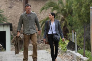 Matthew Lillard and Emily Rios in THE BRIDGE - Season 1 - "ID" | ©2013 FX/Byron Cohen