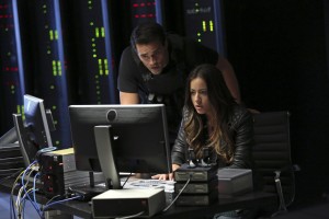 Skye (Chloe Bennet) and Ward (Brett Dalton) break into Centipede in MARVEL'S AGENTS OF SHIELD | (c) 2013 ABC/Justin Lubin